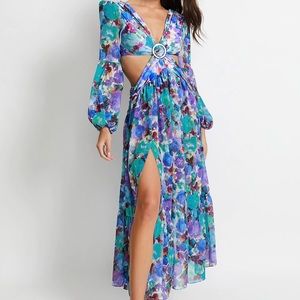 Patbo blossom cut out dress